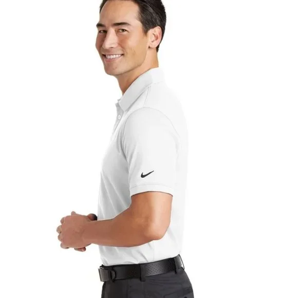 NIKE GOLF DRI-FIT SOLID ICON PIQUE POLO SHIRTS 746099 Color White Size XXL (New) - Picture 2 of 6